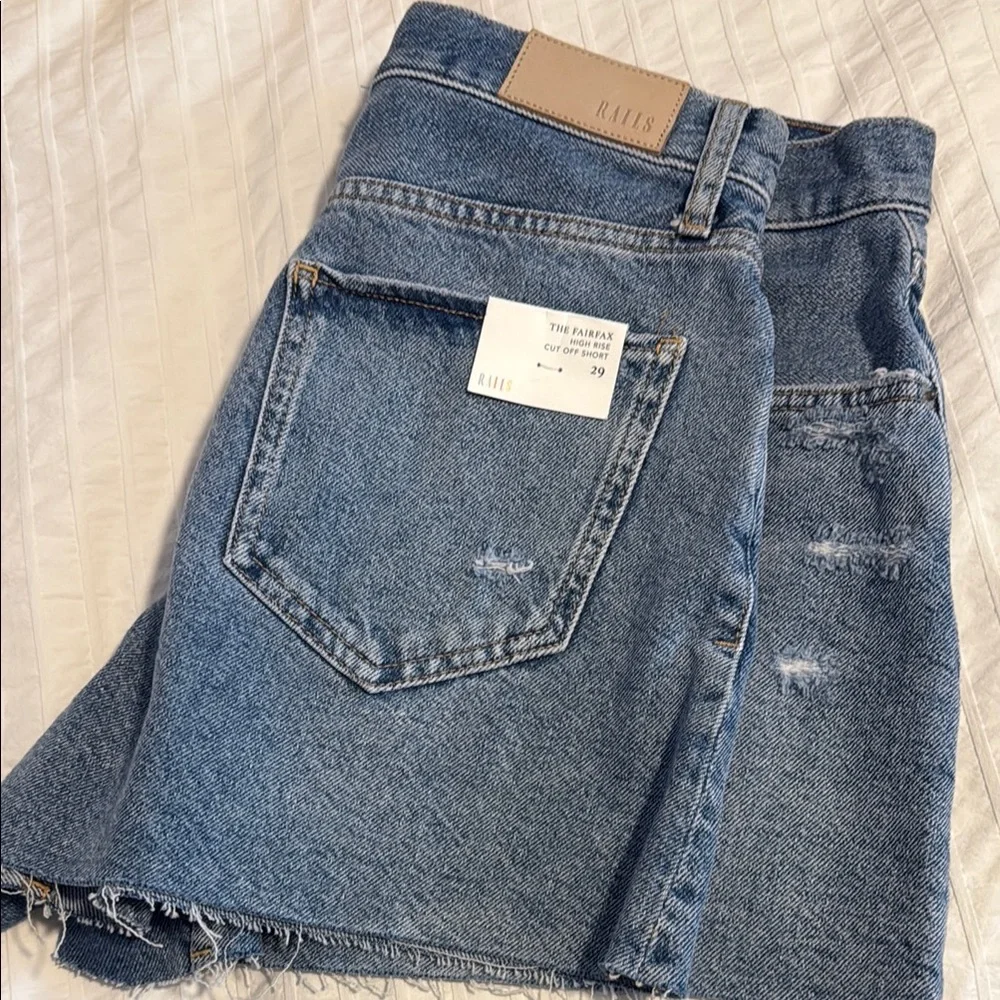 Rails High Rise Cut off Denim Shorts size 29 NWT - Picture 9 of 11